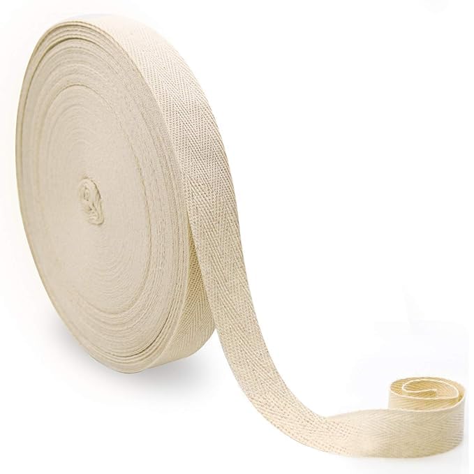 ABB Ropes & Niwars 100 Meter Twill Tape for Versatile Crafting and Sewing Projects and Flexible Cotton Ribbon,Webbing Tape Herringbone Bias Tape for Sewing DIY Craft-image-38