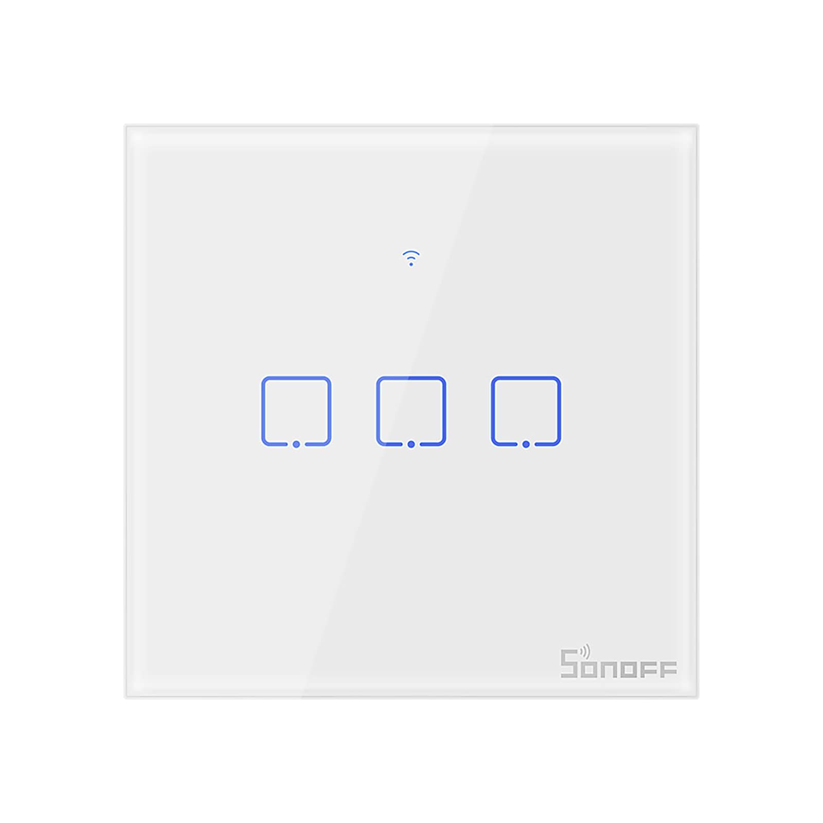 FantexiItead,T0UK3C-TX 3 Gang Smart WiFi Wall Light Switch APP/Touch Control Timer UK Standard Panel Smart Switch Compatible with Google Home/Nest & Alexa
