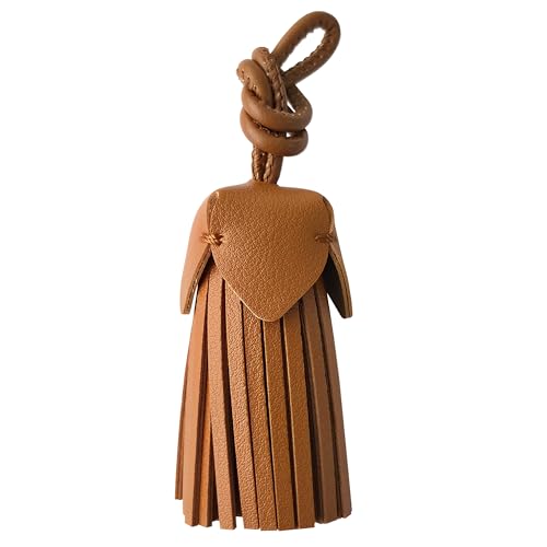 Brown Leather Bag Charm