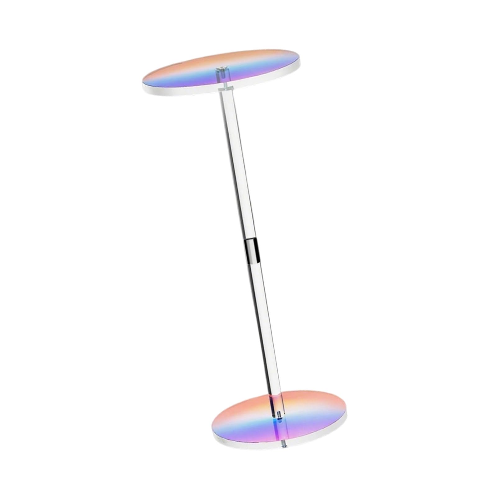 Mesa de centro redonda de acrílico transparente XAGMODSHN de diseño liviano para salón