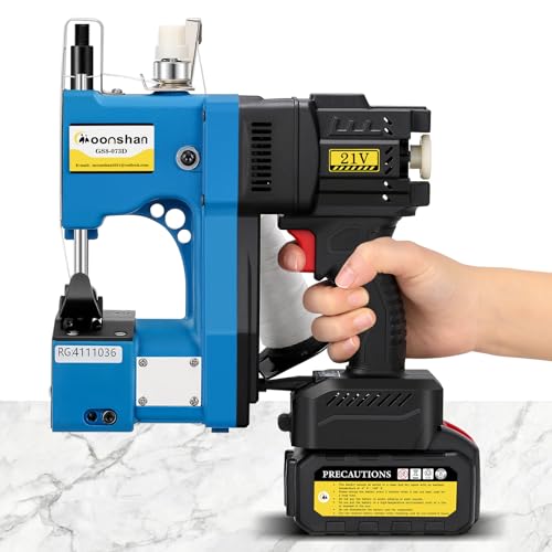 Moonshan Cordless Bag Closer Machine, Adjustable Speed Industrial Bag...