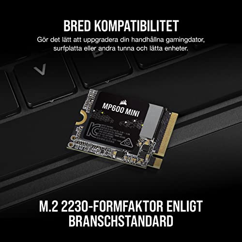 CORSAIR MP600 MINI 1TB SSD – 7000 MB/s – Perfekt för Steam Deck