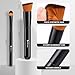 DUcare Foundation Brush and Concealer Brush 2Pcs Contour Bronzer Kabuki Brush for Face Synthetic Liquid Blending Mineral Powder Makeup Tools
