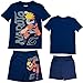 Naruto Boys Short Sleeve Fashion T-Shirt & Mesh Short 2pc Set