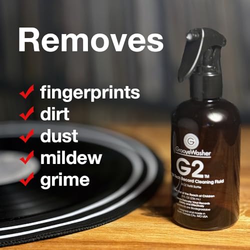 GrooveWasher G2 Vinyl Record Cleaner Solution Spray, 8 Fl Oz Refill by GrooveWasher - Used condition - Image 3