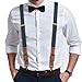 Buyless Fashion Leather End Suspenders for Men - 48