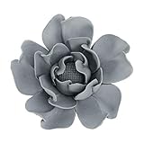 BESPORTBLE Ceramic Flower Wall Decor 3D Handmade Lotus Peony Hanging Decoration Wall Mount Backdrop
