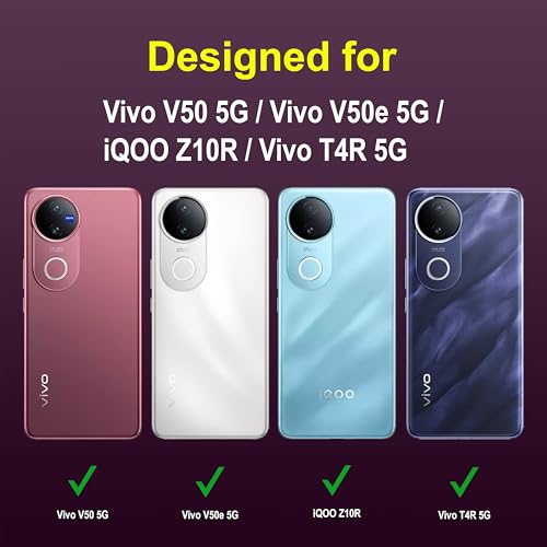 Image of amazon basics Back Case Cover for Vivo V50 5G | Compatible for Vivo V50 5G Back Cover | Liquid Silicon Magic Case with Camera Protection | Lavender