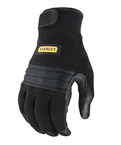 Stanley Workwear Vibration Reduction Gloves - Black - L