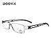 DOOViC 5 Pack Rimless Reading Glasses Blue Light Blocking Computer Readers Anti Eyestrain 1.50