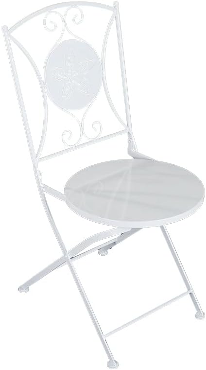 Miniatura 9 de The Lakeside Collection Mesas o sillas plegables con icono de metal - Silla de estrella de mar