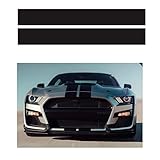  VOQOM Motorhaube Streifen Aufkleber Universal Racing Style Dual Rally Stripes Graphics Vinyl-Aufkleber im Mustang GT-Stil
