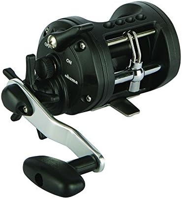 Okuma CLX-200La Klasik Levelwind Yıldız Sürükle Döküm Makarası, 200 Makara Boyutu, 4.1: Dişli Oranı, 23" Alma Oranı, 12 Lbs Maksimum Sürükleme, İki Elini de Kullanabilen, Siyah — Amazon ürün görseli