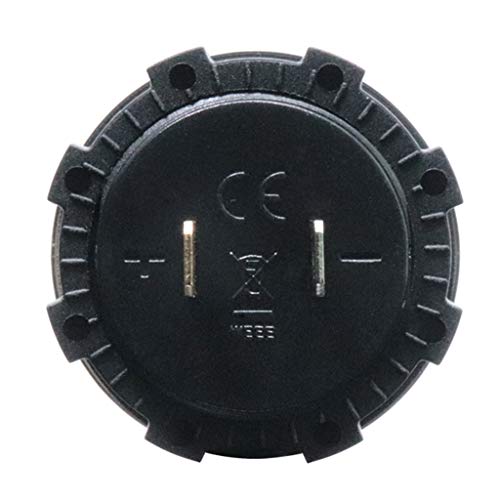 D DOLITY DC 5V-48V LED Display Voltmeter Waterproof for Boat Marine Vehicle Motorcycle Truck ATV UTV Car Camper Caravan, Digital Round Panel - Red - Thumbnail 6