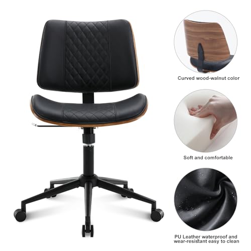helvetica leather swivel office chair