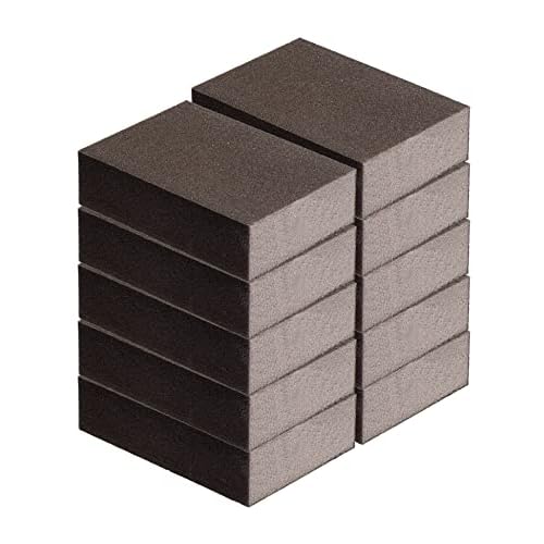 Schleifschwamm SEHR FEIN 10-er-Set I Körnung 36-280, DIY, Handschleifer I für verschiedene Materialien geeignet I hochwertiger Handschleifklotz, Schleifklotz, Schleifblock