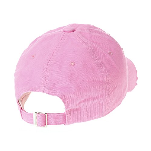 Withmoons Vintage Baseball Cap Distressed Emboridery Trucker Hat Kr1737 (Pink) #TOP2