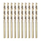 Meccion HSS Metallbohrer Professional Geschliffen Kobalt 10pcs 3.5mm Spiralbohrer fur Edelstahl und Metall