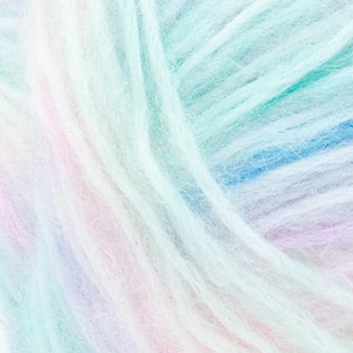 Image of Lion Brand Yarn Scarfie Lite, Ombre Yarn for Knitting, Seaglass, 1 Pack | Worsted Weight Acrylic Blend Knit & Crochet Fiber for Self-Striping Scarves, Colorful Cardigans, Chunky Blankets, Pastel Hats