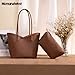 Montana West Tote Bag for Women Hobo Shoulder Purses and Handbags Gift Brown MWC-561BR