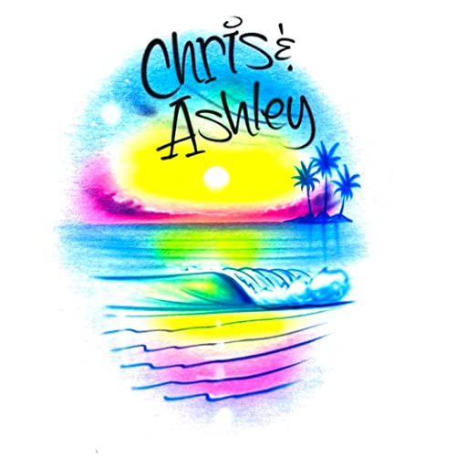 Dream of Paradise, Airbrushed & Personalized with Name T Shirt