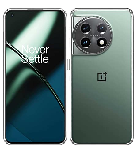 Image of Soft Silicone TPU Back Cover Compatible with OnePlus 11 5G / 1+11 5G, Transparent