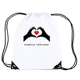 Maße: 45x34cm JOllify SCHMÖLLN THÜRINGEN Turnbeutel Tasche GYM2204 – Design: Hände Herz