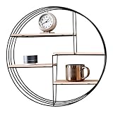 no-logo WJDWJ Wall Shelf Antique Wood Floating Shelf, Bedroom Decorative Wall Shelf, Suitable for Li