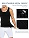 XIALIANT ZX Breathable Men's Gynecomastia Vest - Ultra Comfortable Compression Shirt for All-Day Chest Control & Comfort Black