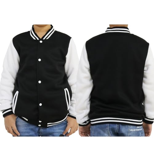 Kids Girls Baseball Jackets 𝗨niform Jacket Long Sleeve Casual School Classic Clothing for Boys2