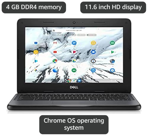 Image of Dell Chromebook 11 3100 Laptop (2019) | 11.6 inch HD | Core Celeron - 32GB SSD - 4GB RAM | 2 Cores (Renewed)