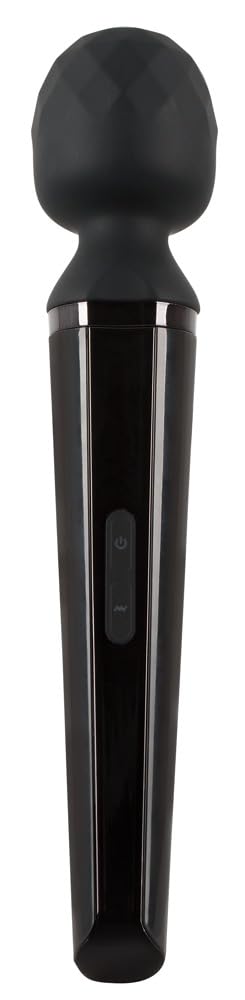 You2Toys Power Wand - vibrierender Massagestab für Frauen und Männer, 24 Vibrationsmodi, mit flexiblem Kugelkopf, kabellos, sehr groß, schwarz