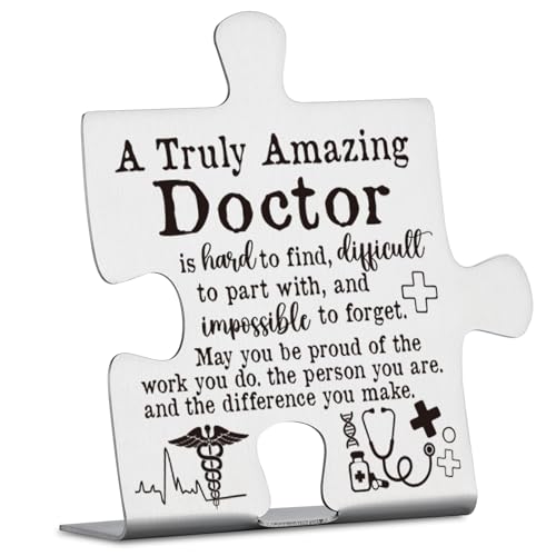 Doctor Gifts, Physician Appreciation Farewell Retirement Desk Sign YCC42