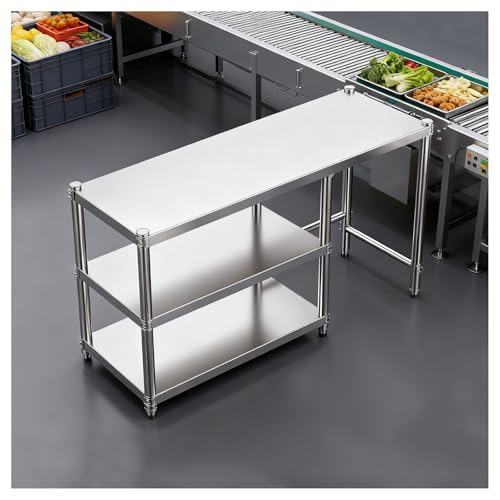 Multi-Functional 3-Tier Worktable with Shelving
