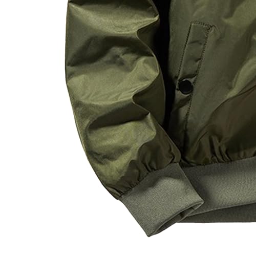 Veste bomber homme chaude imperméable décontractée ample XL - 5