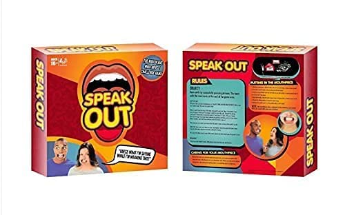Gaming Speak Out Game, Ages 16 and Up, for 4 to 5 Players,( Multi Color)