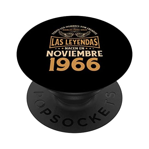 Cumpleaños Hombre Regalos Las Leyendas Noviembre 1966 PopSockets PopGrip Intercambiable