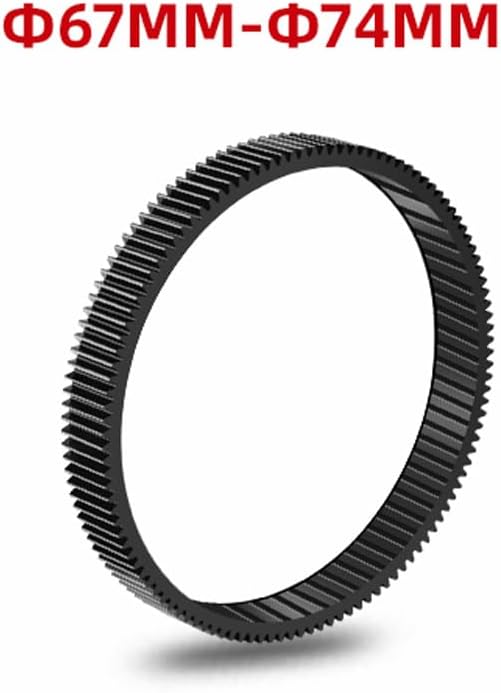 Seamless Focus Gear Ring 360 Rotation Follow Focus Ring 46mm-80mm (67-74mm)