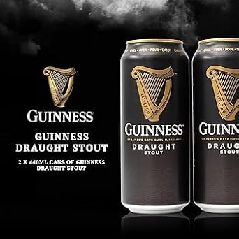 Guinness Gift Set with Nitrosurge Device, Six Cans Including Two Draught, Two 0.0 and Two Nitrosurge Cans, Two Pint Glasses