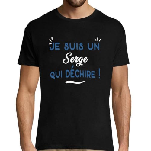 T-Shirt Homme Serge idée cadeau originale pour la fête des pères