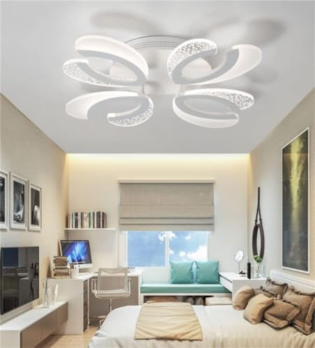 Plafonnier LED moderne en forme de fleur, design créatif en acrylique