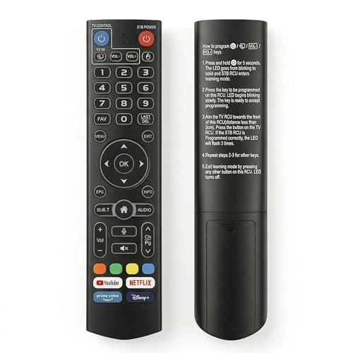 New Fit for Vseebox V5 Pro Remote Fit for vSeeBox V3 Pro Voice Remote Control Fit for vSeeBox V1/V2 V5Pro/V3Pro/V2Pro/V1Pro/V3Plus/ V1 Max/Elite/Max Intelligent Bluetooth Voice Remote.