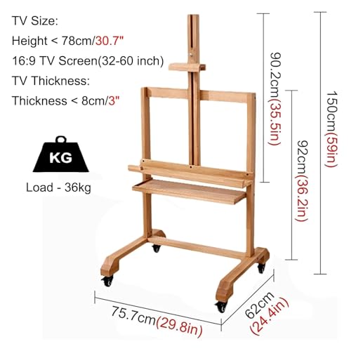 Soporte móvil para TV de 32-60 pulgadas con ruedas miniatura 2