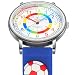 Imagen de Alienwork Fútbol Niños Reloj de Aprendizaje Infantil Niño Plateado Azul Abigarrado niños Impermeable 5 ATM Tiempo de Aprender