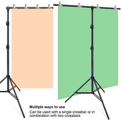 Linco Lincostore Zenith Portable T-Shape Background Backdrop Stand Kit 5X6.7Ft - 5Ft Wide (Fixed) And 6.7Ft High (Adjustable)- Lightweight Only 4 Lbs Easy To Carry And Storage #TOP4