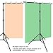 LINCO Lincostore Zenith Portable T-Shape Background Backdrop Stand Kit 5x6.7ft - 5ft Wide (Fixed) and 6.7ft High (Adjustable)- Lightweight Only 4 Lbs Easy to Carry and Storage Black