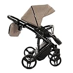 Lux4Kids Junama Kinderwagen Kombikinderwagen Premium Buggy Babyschale +Zubehör Isofix Wählbar Diamond by Ferriley & Fitz Stone 07 4in1 Autositz +Isofix