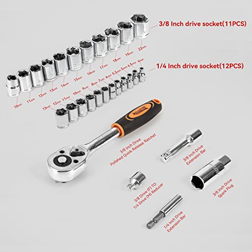 Meiwaltee 198 piece Home Repair Tool Set,General Hand Tool Kit, Auto Repair Tool Box with Sturdy Storage Case,Durable - Perfect for DIY, Home Maintenance,House Repair & Improvement - Thumbnail 3