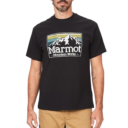 MARMOT Herren Mmw Gradient Tee Ss T-Shirt, Schwarz, Medium