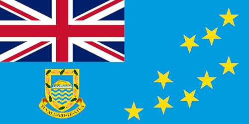 Drapeau Tuvalu grand format pour mât de pavillon extérieur robuste